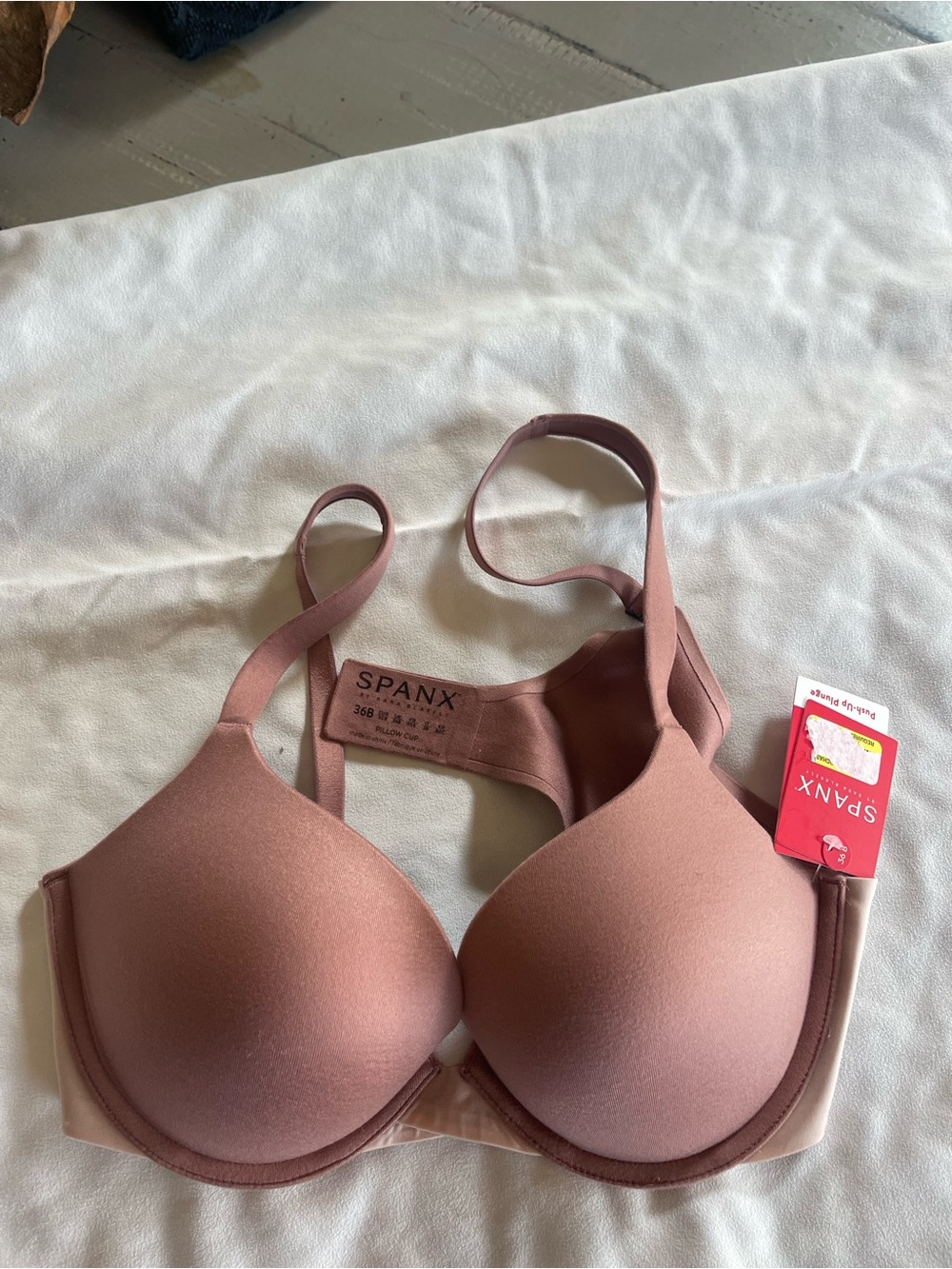 SPANX Rose Blush Smooth Push-Up Bra